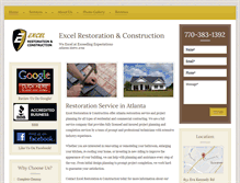 Tablet Screenshot of excelrestorationga.com